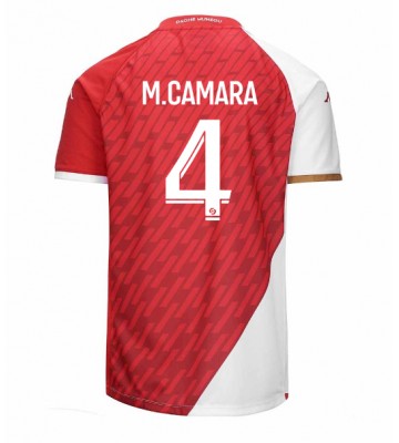 AS Monaco Mohamed Camara #4 Replika Hjemmebanetrøje 2023-24 Kortærmet